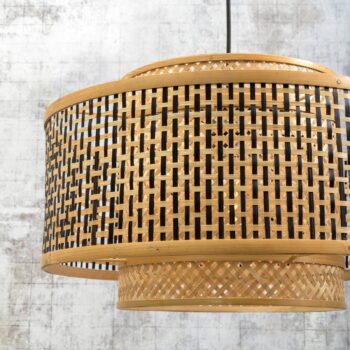 GOOD & MOJO Bhutan závesná lampa z bambusu Ø 50 cm