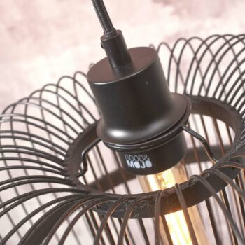 GOOD & MOJO Hokkaido závesná lampa výška 38 cm čierna