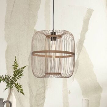 GOOD & MOJO Hokkaido závesná lampa výška 38 cm prírodná