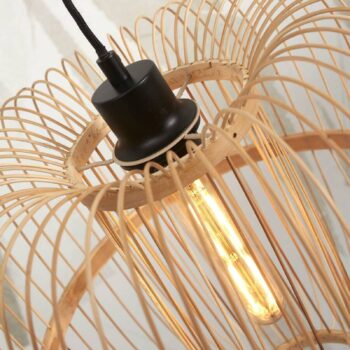 GOOD & MOJO Hokkaido závesná lampa výška 38 cm prírodná