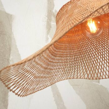 GOOD & MOJO Ibiza lampa Ø 65 cm biela/prírodná