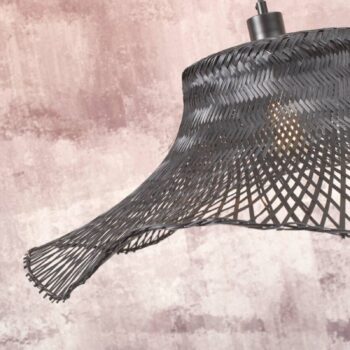 GOOD & MOJO Ibiza závesná lampa Ø 50 cm čierna