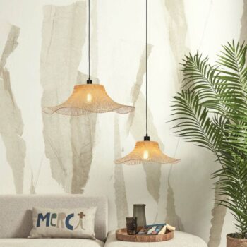GOOD & MOJO Ibiza závesná lampa Ø 50 cm prírodná