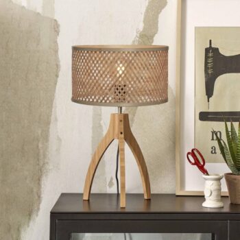 GOOD & MOJO Java stolová lampa trojnožka prírodná