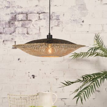 GOOD & MOJO Kalimantan závesná lampa horizontálna Ø60cm