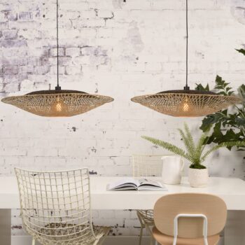 GOOD & MOJO Kalimantan závesná lampa horizontálna Ø87cm