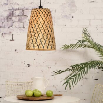 GOOD & MOJO Kalimantan závesná lampa kužeľ H 48 cm