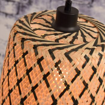 GOOD & MOJO Kalimantan závesná lampa kužeľ H 48 cm