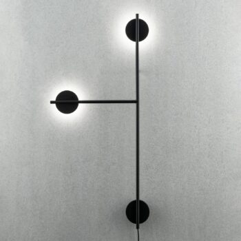 GRUPA Igram LED nástenné svietidlo dvojsvetelné čierne
