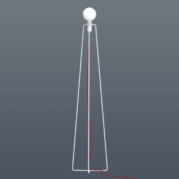 GRUPA Model M3 stojaca LED biela, kábel červená