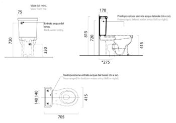 GSI - CLASSIC nádržka k WC kombi, biela ExtraGlaze 878111