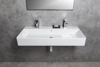 GSI - KUBE X keramické dvojumývadlo 100x47cm, biela ExtraGlaze 9423211