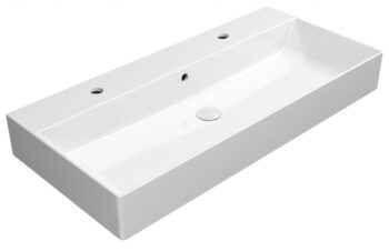 GSI - KUBE X keramické dvojumývadlo 100x47cm, biela ExtraGlaze 9423211