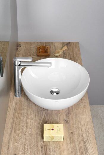 GSI - PURA keramické umývadlo na dosku, průměr 42cm, biela lesk ExtraGlaze 885111
