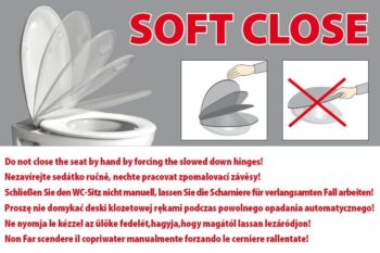 GSI - TRACCIA WC sedátko, Soft Close, Quick Release, biela MS69CN11