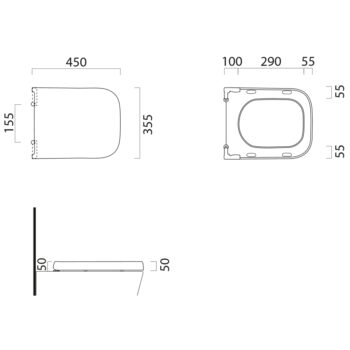 GSI - TRACCIA WC sedátko, Soft Close, Quick Release, biela MS69CN11