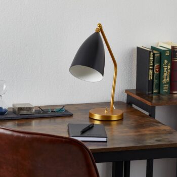 GUBI Gräshoppa stolová lampa, čierna