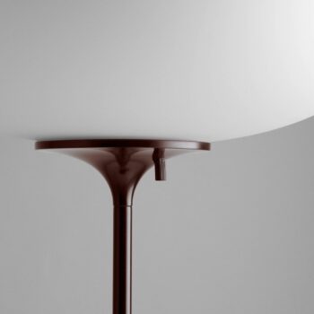 GUBI Stemlite stojaca lampa čierno-červená 110 cm