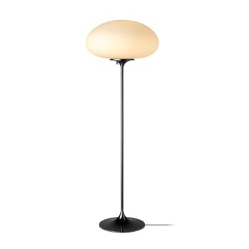 GUBI Stemlite stojaca lampa čierno-chrómová 110 cm