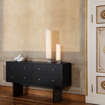GUBI Unbound LED stojacia lampa 80 cm biela