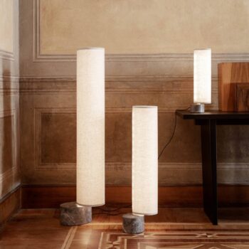 GUBI Unbound stolná LED lampa canvas