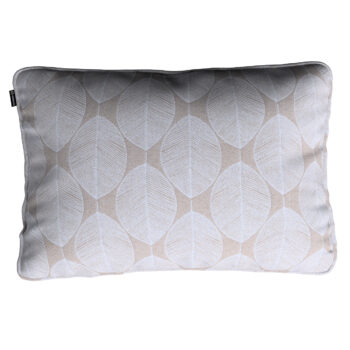 Gabika so šnúrkou, obliečka 60x40cm, biele listy na béžovom podklade , 60 x 40 cm, Sunny, 143-85