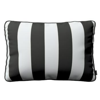 Gabika so šnúrkou, obliečka 60x40cm, bielo-čierne pásy, 60 x 40 cm, Vintage 70's, 137-53