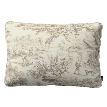 Gabika so šnúrkou, obliečka 60x40cm, ecru pozadie, béžové postavy, 60 x 40 cm, Avinon, 144-53