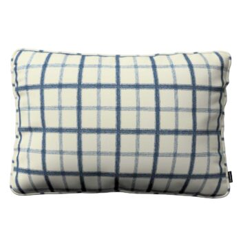 Gabika so šnúrkou, obliečka 60x40cm, modré káro na svetlobéžoom podklade, 60 x 40 cm, Avinon, 131-66