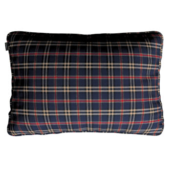 Gabika so šnúrkou, obliečka 60x40cm, modro - červené káro, 60 x 40 cm, Quadro, 142-68