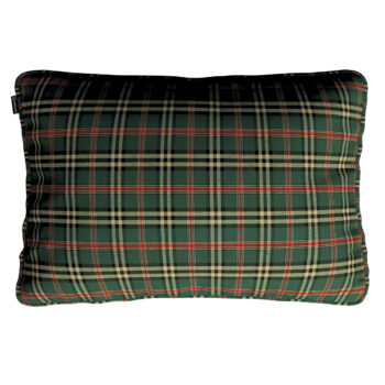 Gabika so šnúrkou, obliečka 60x40cm, zeleno - červené káro, 60 x 40 cm, Quadro, 142-69