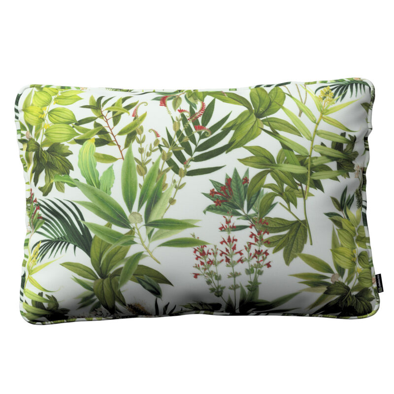 Gabika so šnúrkou, obliečka 60x40cm, zeleno - červené rastliny na bielom podklade, 60 x 40 cm, Tropical Island, 143-69 Gabika so šnúrkou, obliečka 60x40cm, zeleno - červené rastliny na bielom podklade, 60 x 40 cm, Tropical Island, 143-69