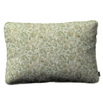 Gabika so šnúrkou, obliečka 60x40cm, zeleno - pomarančové vzory na béžovom podklade, 60 x 40 cm, Flowers, 143-68