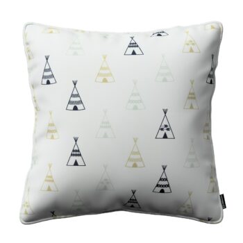 Gabika so šnúrkou, obliečka na vankúš, Čierne a sivé stany , 60 x 60 cm, Adventure, 141-84