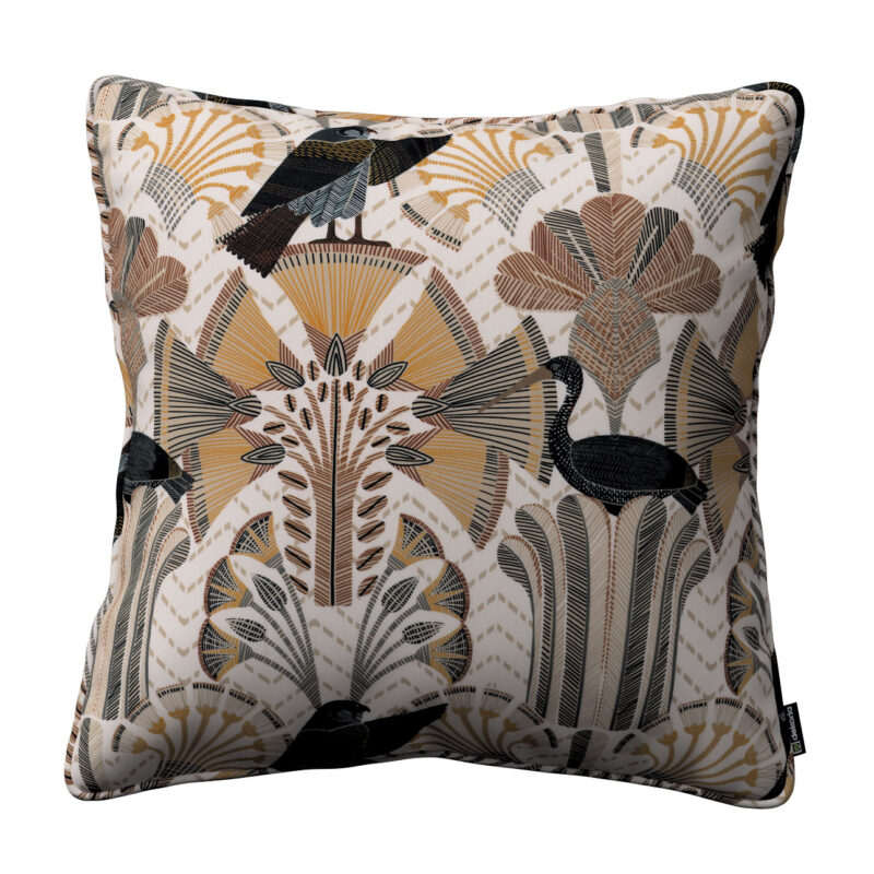 Gabika so šnúrkou, obliečka na vankúš, béžovo-hnedá, 45 x 45 cm, Eden, 144-25 Gabika so šnúrkou, obliečka na vankúš, béžovo-hnedá, 45 x 45 cm, Eden, 144-25