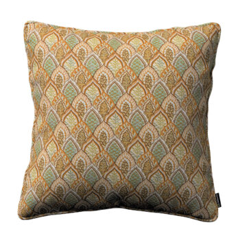 Gabika so šnúrkou, obliečka na vankúš, béžový a zelený kvetinový motív, 45 x 45 cm, Intenso Premium, 144-28