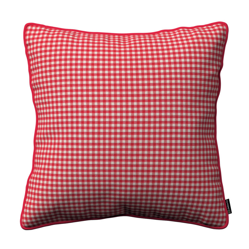 Gabika so šnúrkou, obliečka na vankúš, červeno-biele malé káro, 45 x 45 cm, Quadro, 136-15 Gabika so šnúrkou, obliečka na vankúš, červeno-biele malé káro, 45 x 45 cm, Quadro, 136-15