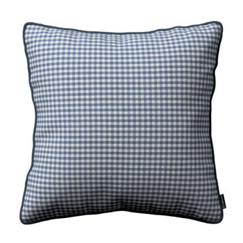 Gabika so šnúrkou, obliečka na vankúš, granátovo -biele malé káro, 45 x 45 cm, Quadro, 136-00