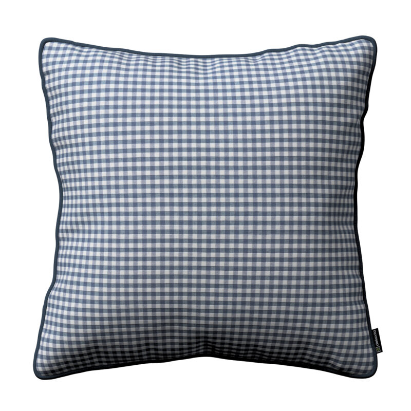 Gabika so šnúrkou, obliečka na vankúš, granátovo -biele malé káro, 60 x 60 cm, Quadro, 136-00 Gabika so šnúrkou, obliečka na vankúš, granátovo -biele malé káro, 60 x 60 cm, Quadro, 136-00
