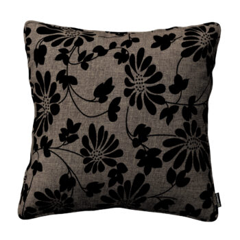 Gabika so šnúrkou, obliečka na vankúš, hnedá a čierna, 60 x 60 cm, Living 2, 162-10