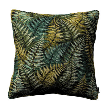 Gabika so šnúrkou, obliečka na vankúš, zelené listy, 60 x 60 cm, Intenso Premium, 144-18