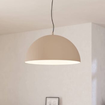 Gaetano 1 závesné svetlo, Ø 53 cm, piesková/krémová farba, oceľ