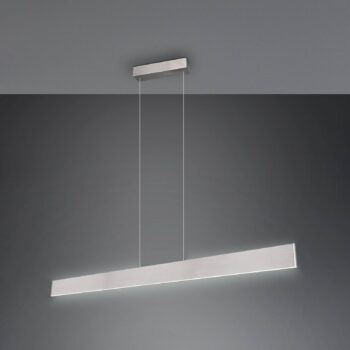 Galway LED závesné svetlo, matný nikel, hore/dole, CCT, kov