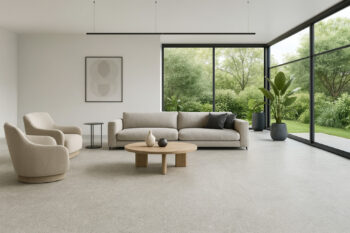 Gerflor, PVC podlaha - lino AladinTex 0711 Gravel, na mieru, šíře 4m, béžová, bez podkladu, obývacia izba