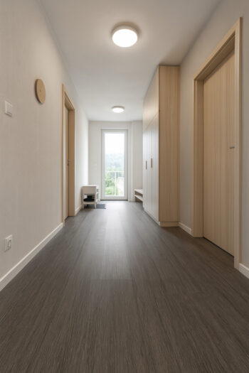 Gerflor, PVC podlaha - lino AladinTex Ultra 1430, na mieru, šíře 4m, šedá, filc, chodba / predsieň