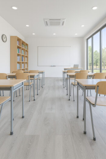 Gerflor, PVC podlaha - lino AladinTex Ultra 1751, na mieru, šíře 4m, šedá, filc, chodba / predsieň