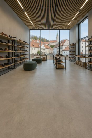 Gerflor, PVC podlaha - lino AladinTex Ultra 2151, na mieru, šíře 4m, šedá, filc, chodba / predsieň