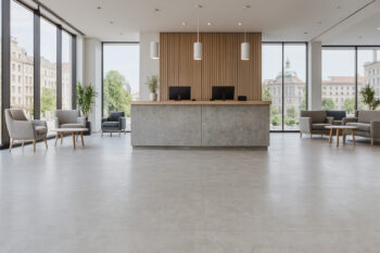 Gerflor, PVC podlaha - lino AladinTex Ultra 2151, na mieru, šíře 4m, šedá, filc, chodba / predsieň