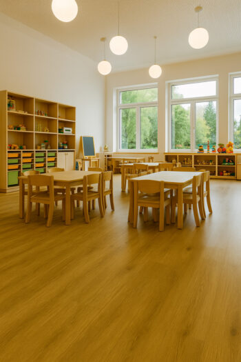 Gerflor, PVC podlaha - lino AladinTex Ultra 2242, na mieru, šíře 4m, hnedá, filc, chodba / predsieň