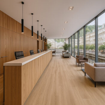 Gerflor, PVC podlaha - lino AladinTex Ultra 2243, na mieru, šíře 4m, hnedá, filc, chodba / predsieň